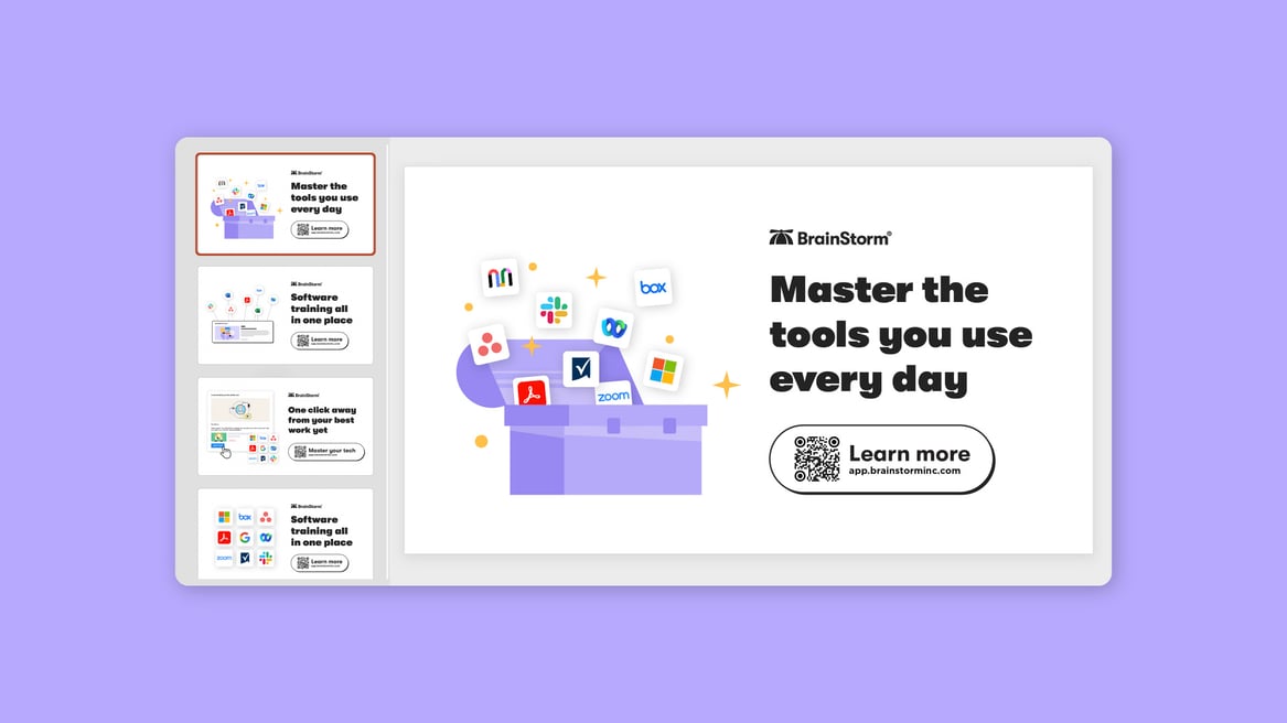 BrainStorm platform | Admin and End User Marketing Materials