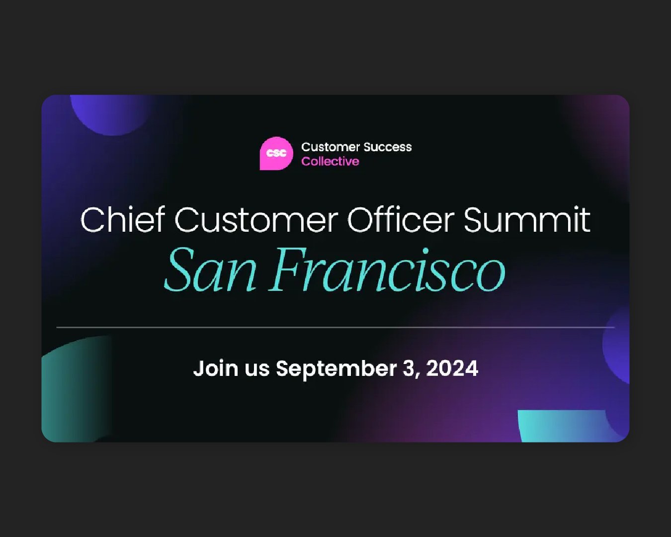 CCO Summit Sept 2024