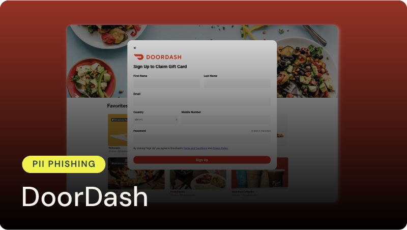 Doordash Phishing Campaign