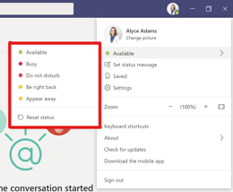 Microsoft Teams, distraction reducing features