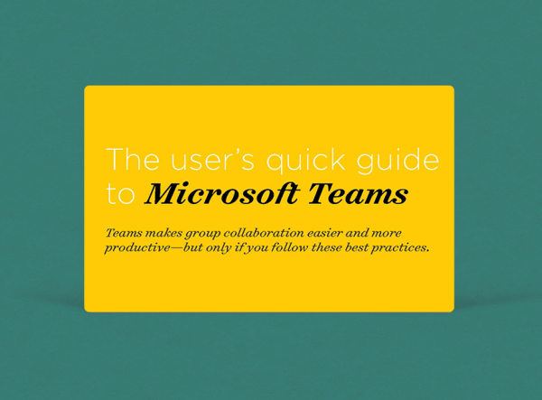 The users quick guide to Microsoft Teams ( Thank you )