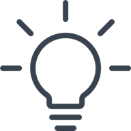 Illustration of a light bulb within desktop efficiency blog post.