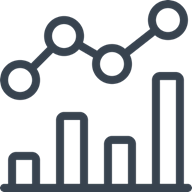 Illustration of analytic plot line and bar graph.