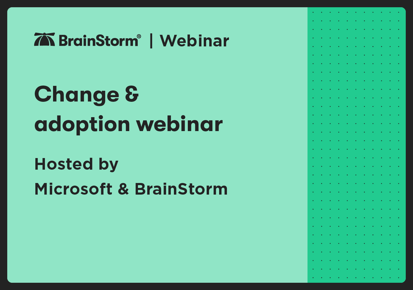 Change & adoption webinar