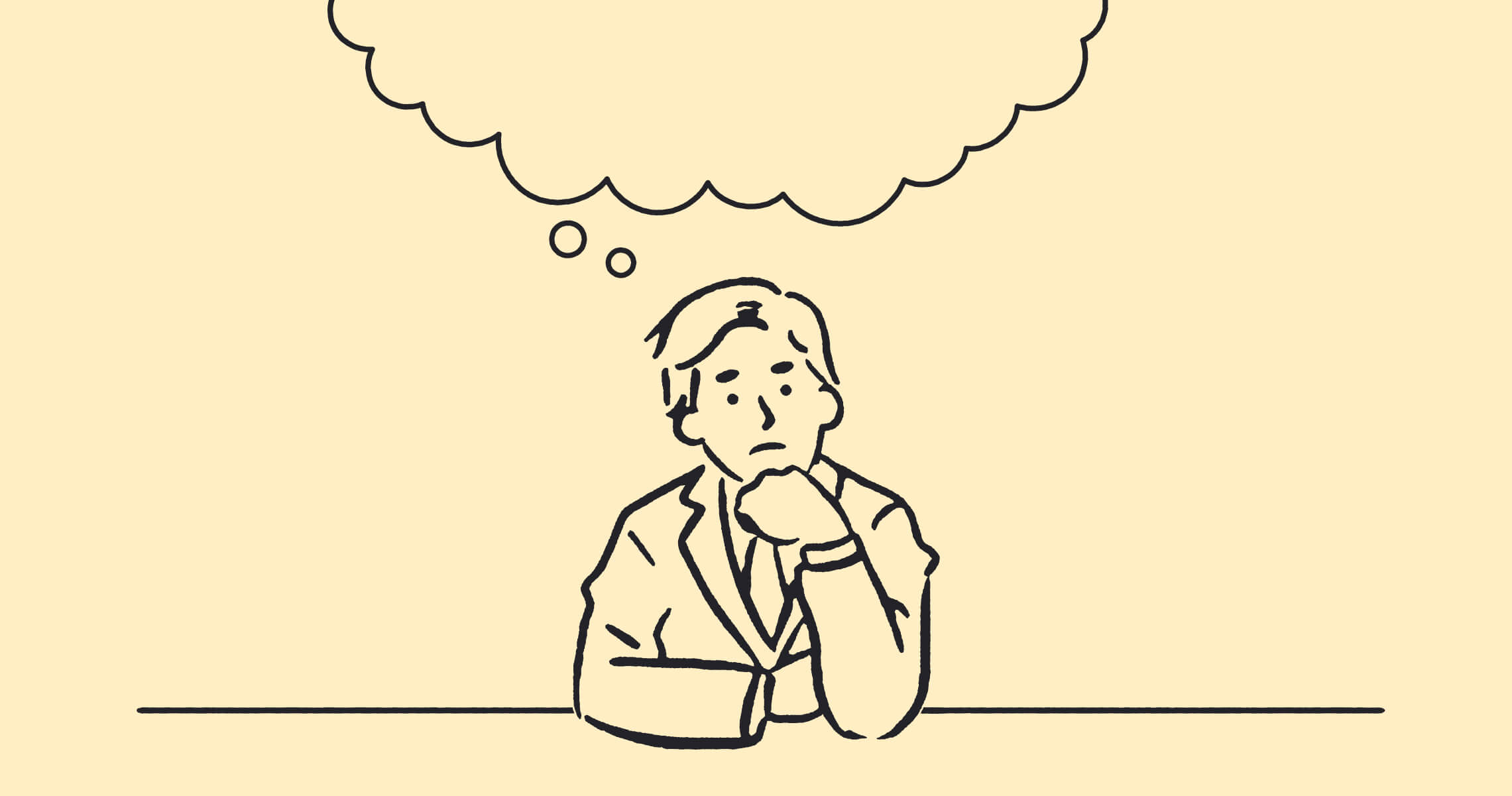 Man sitting and thinking