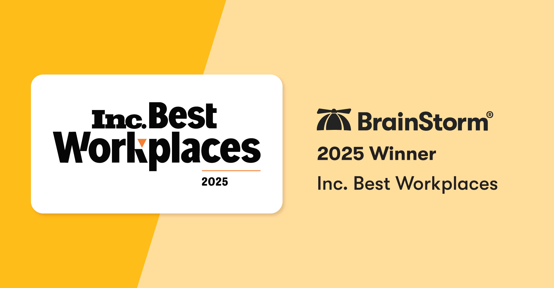 BrainStorm honored as a 2025 Best Workplace by Inc.