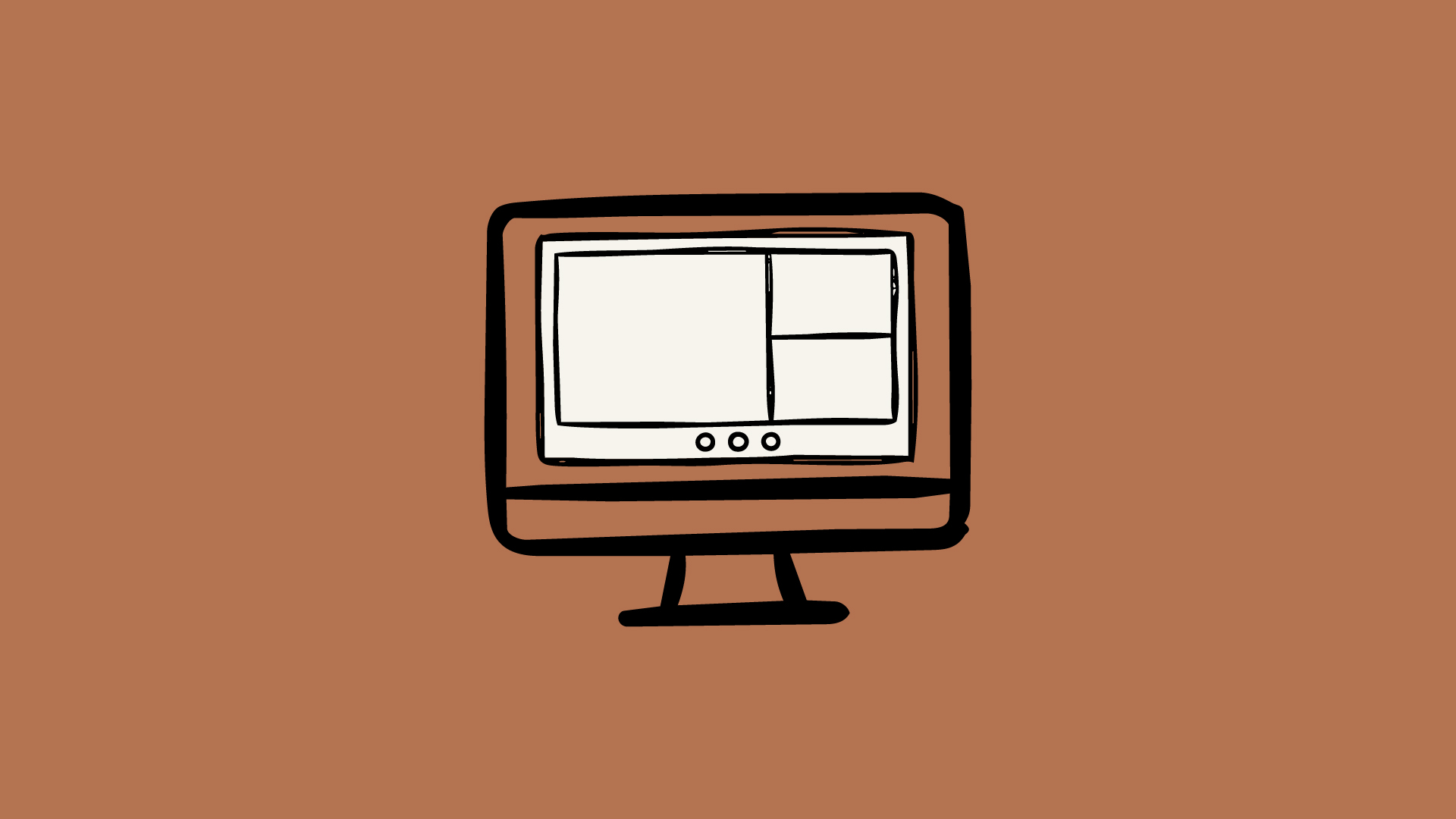 illustration of computer screen representing customer academy