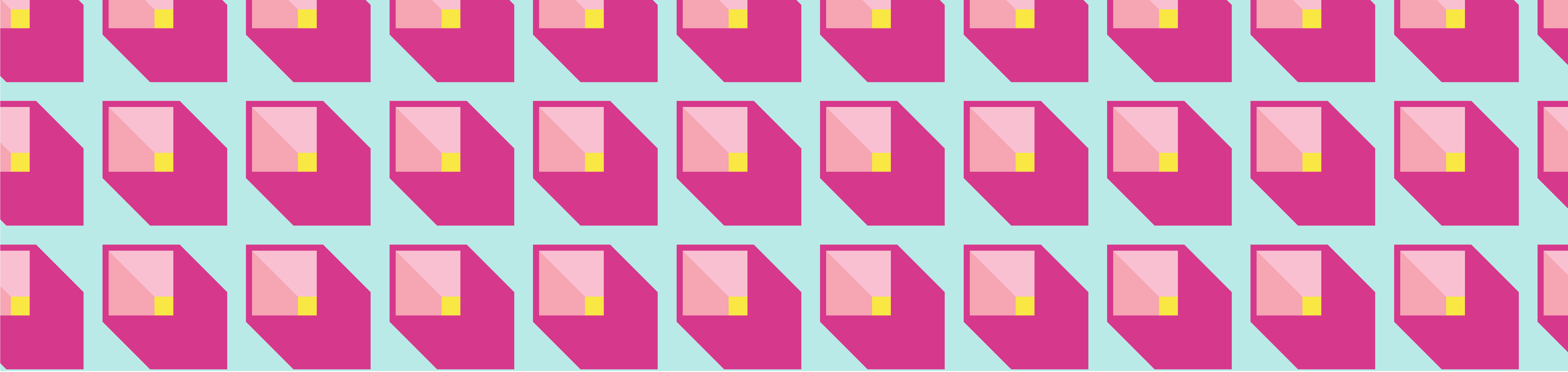 pattern of pink and yellow squares